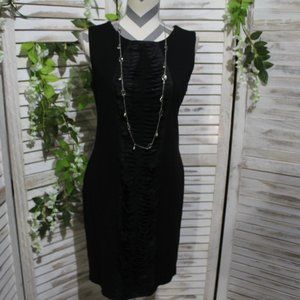 Antonio Melani sleeveless black shift dress (231)